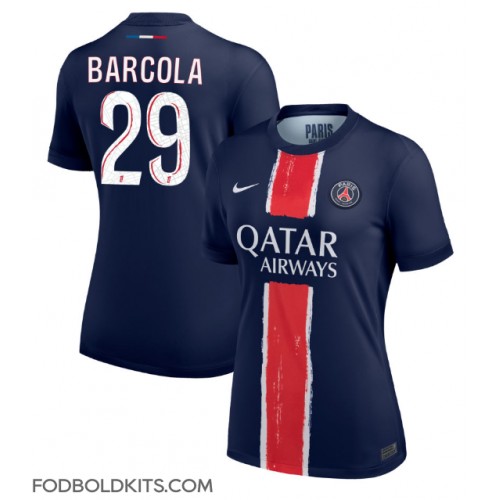 Paris Saint-Germain Bradley Barcola #29 Hjemmebanetrøje Dame 2024-25 Kortærmet